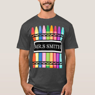 Professor De Crayon De Volta À Camisa De Escola_1