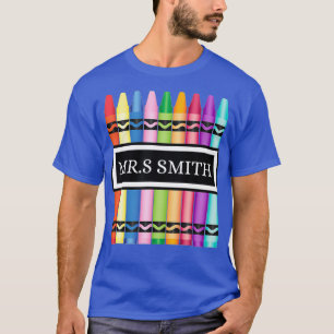 Professor De Crayon De Volta À Camisa De Escola_2