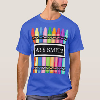 Professor De Crayon De Volta À Camisa De Escola_2