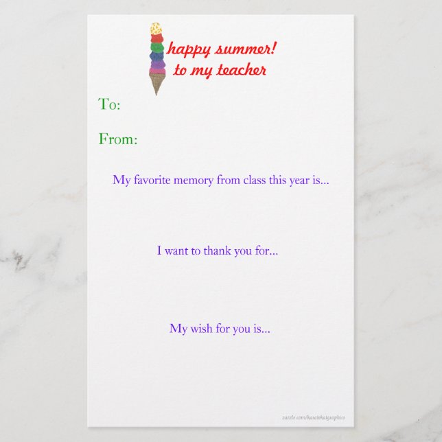 Professor de fim de ano, obrigado nota (Frente)