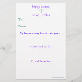 Professor de fim de ano, obrigado nota