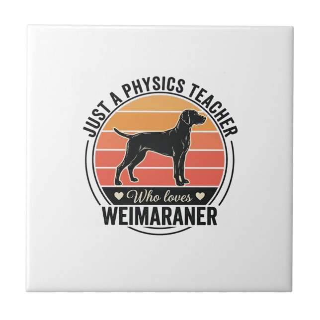Professor de Física Ama Weimaraner Design de Cacho (Frente)