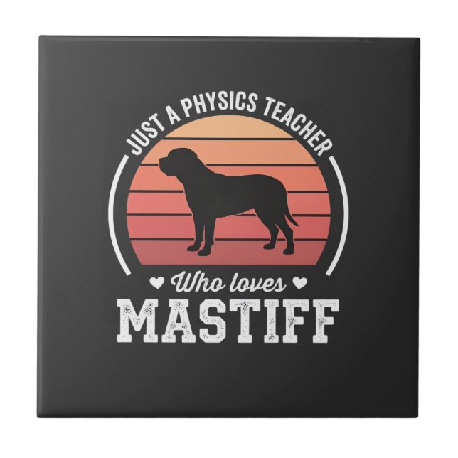 Professor de Física Mastiff Amante de Cães (Frente)