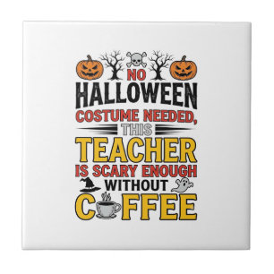 Professor de Halloween Sem Roupa Necessária Café E