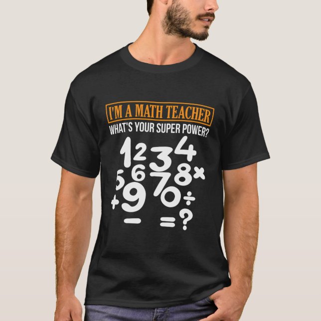 Professor de Matemática de Longa Altura Camisa Sup (Frente)