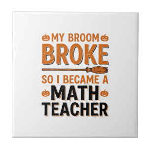 Professor de Matemática Engraçado Desenho de Vasso