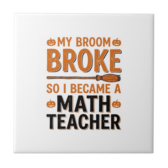 Professor de Matemática Engraçado Desenho de Vasso (Frente)