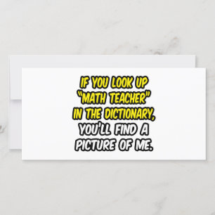 Professor De Matemática No Dicionário... Minha Ima