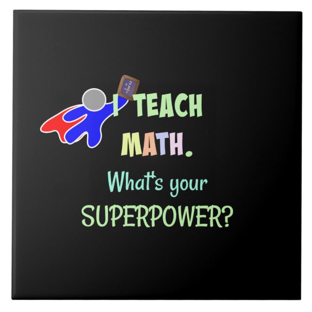 Professor de Matemática, Super-herói (Frente)