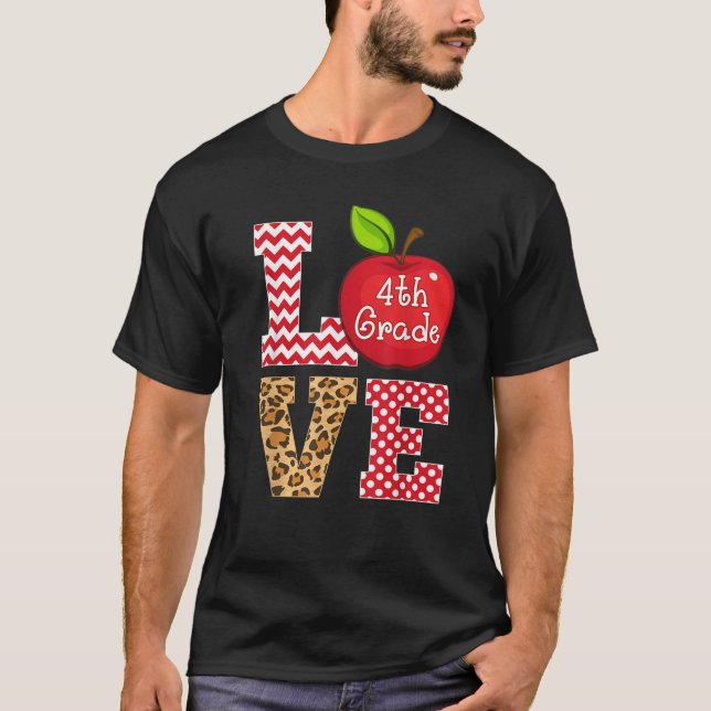 Professor de Oferta de Camisetas de Apple do 4º an (Frente)