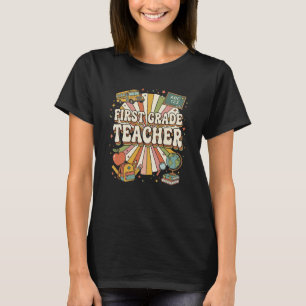 Professor de Primeiro Ano Retro Camiseta Groovy So