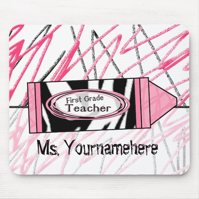 Professor de primeiro grau Mousepad - pastel do (Frente)