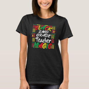 Professor de segundo Preto Mês de Camisetas Negra
