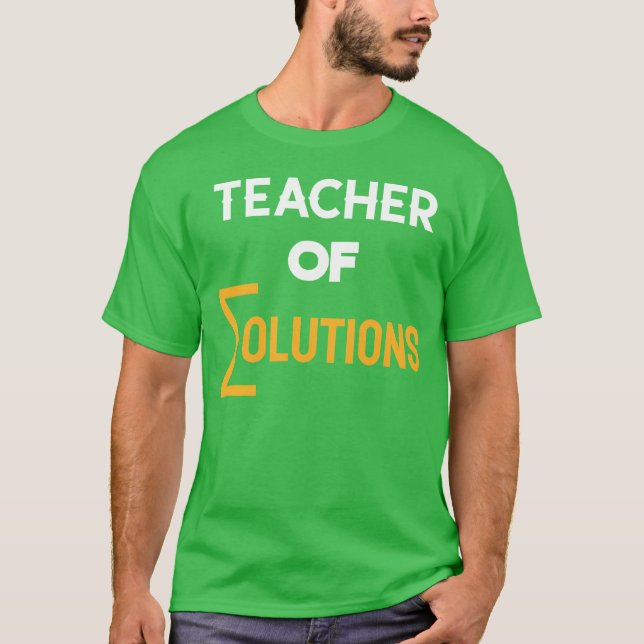 Professor de soluções de Álgebra Camiseta Matheach (Frente)