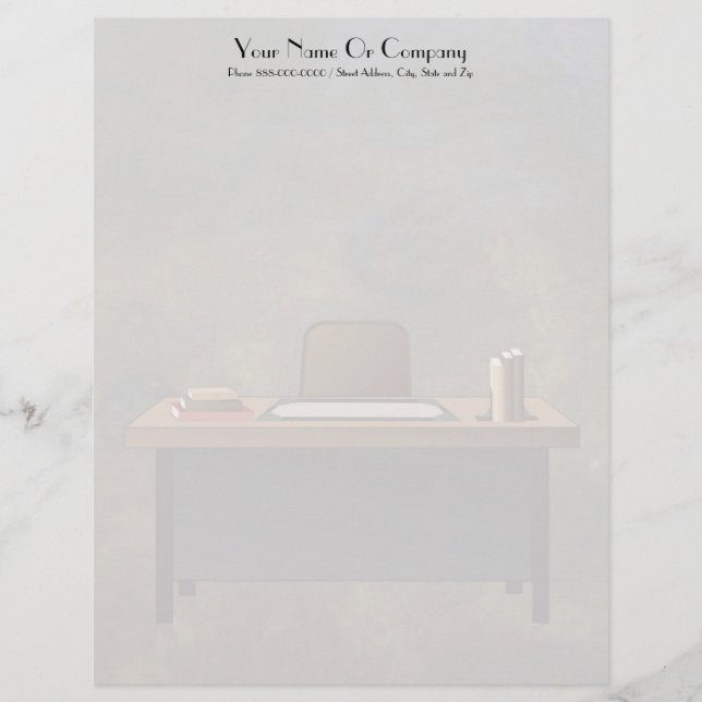 Professor de Tutor Letterhead (Frente)