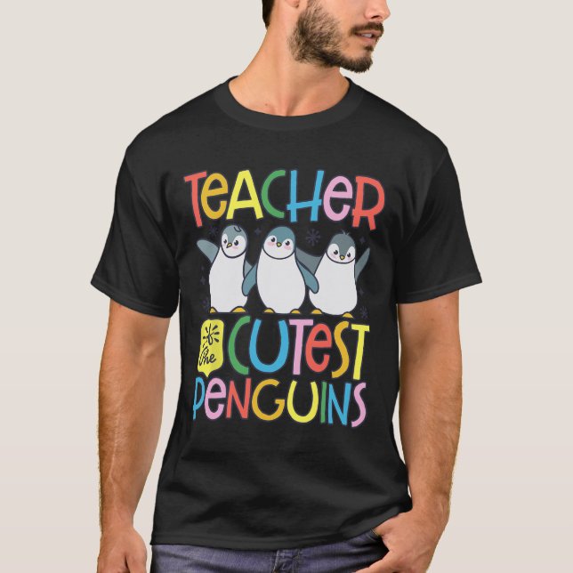 Professor Dos Pinguins Mais Fofos Camisa Divertida (Frente)