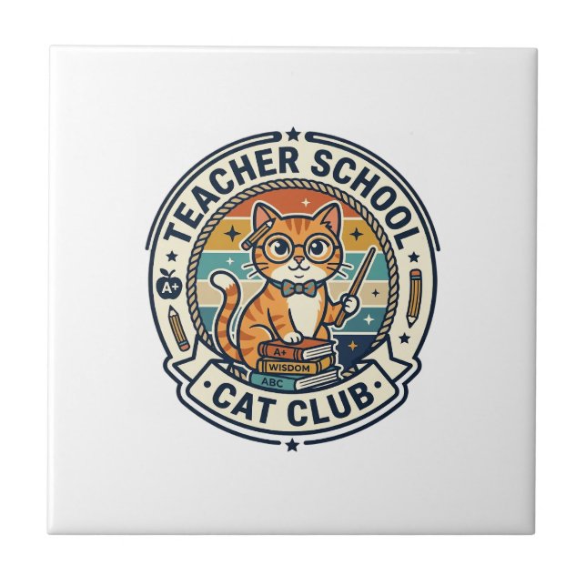 Professor Escola Gato Design Fofo Gatinho - Profes (Frente)