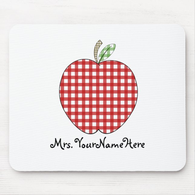 Professor Mousepad - guingão vermelho Apple (Frente)
