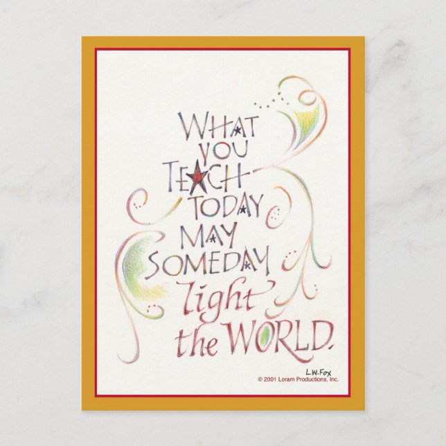 Professor Obrigado Cartão de Posto (Frente)