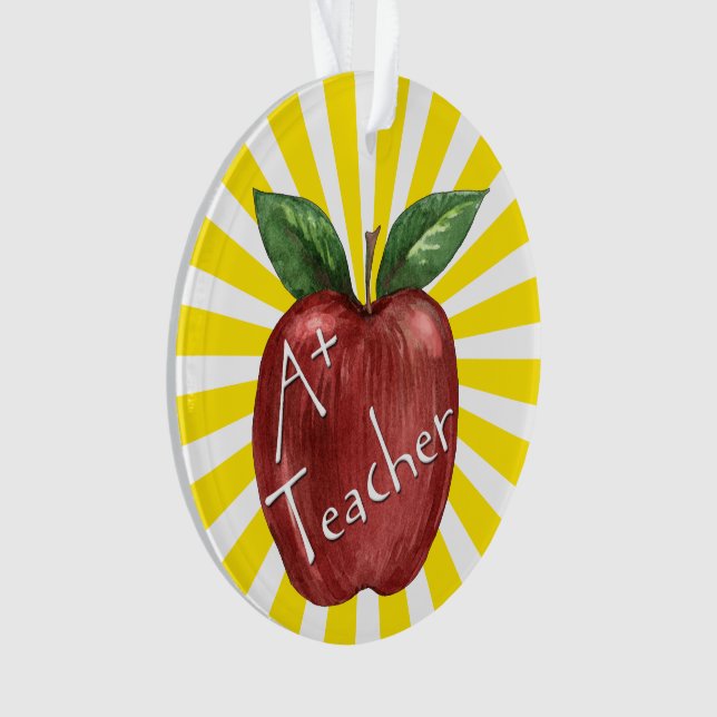 Professor - Obrigado Ornamento / Etiqueta (Frente)