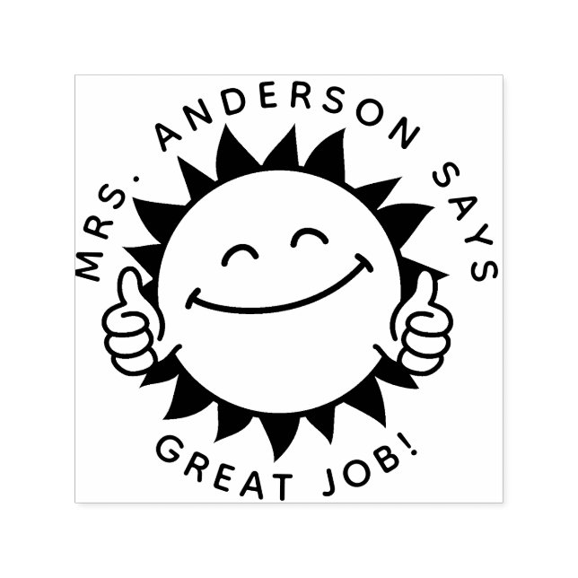 Professor Personalizado Dotado Carimbo De Volta À  (Design)