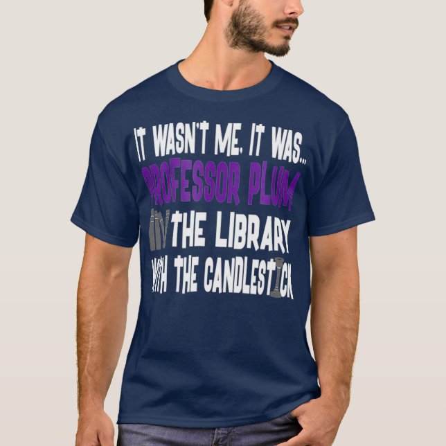 Professor Plum Library Candlestick - Camisa de Pis (Frente)