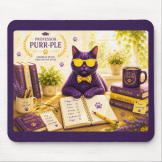 Professor Purr-Ple™ Mouse Pad