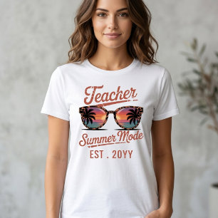 Professor Retro Modo Verão Texto Personalizado