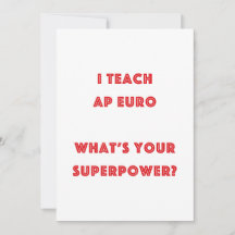 Professor Superpoder de História AP Euro