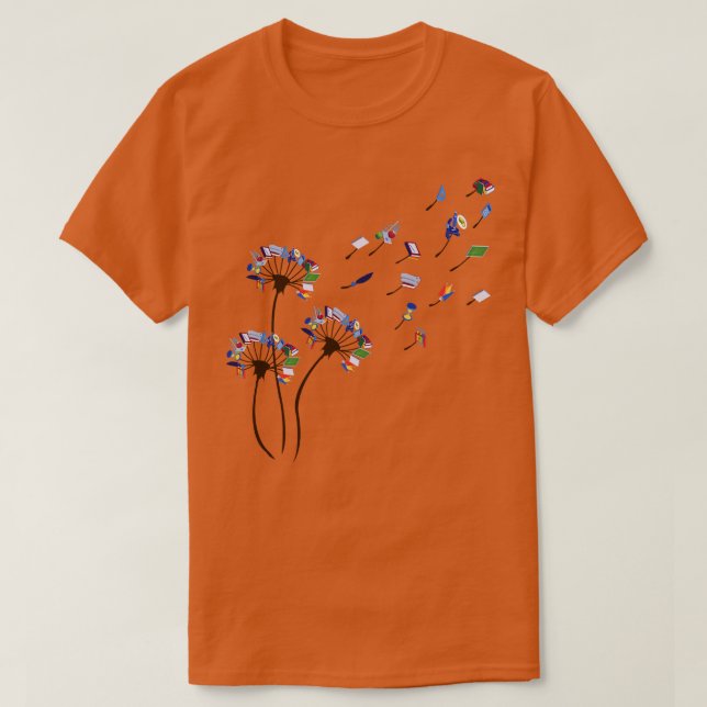Professora Camisa Dandelion Professor Lover (Frente do Design)