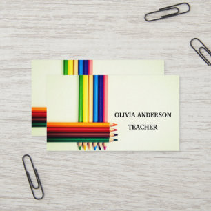 Professora Cartões de visitas de tutores