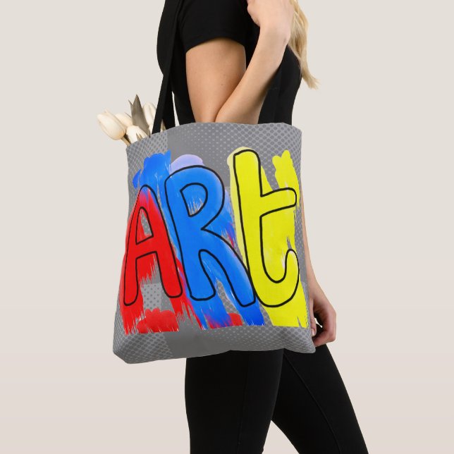 Professora de Arte Escolar Estudante Tote Bag (Close Up)