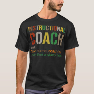 Professora engraçada de camisa de treinador instr