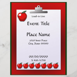 Professora Escola Folheto de Eventos Apple