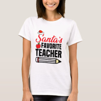 Professora favorita de papais noeis Camisa de Nata