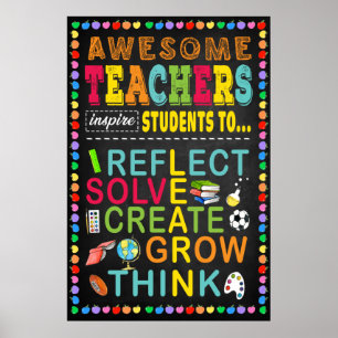 Professora Incrível Inspire Estudante Poster