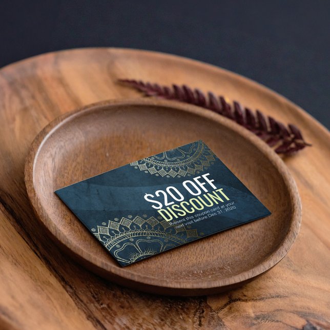 Professora Yoga Dourada Mandala Desconto Cupão Lea (Criador carregado)