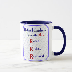 Professores aposentados 3Rs - caneca de café