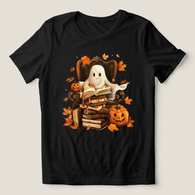 Professores do Ghost Book Lendo Abóbora no Hallowe (Design frontal)