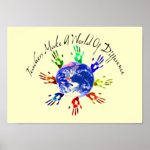 Professores fazem Posters e Impressões do mundo