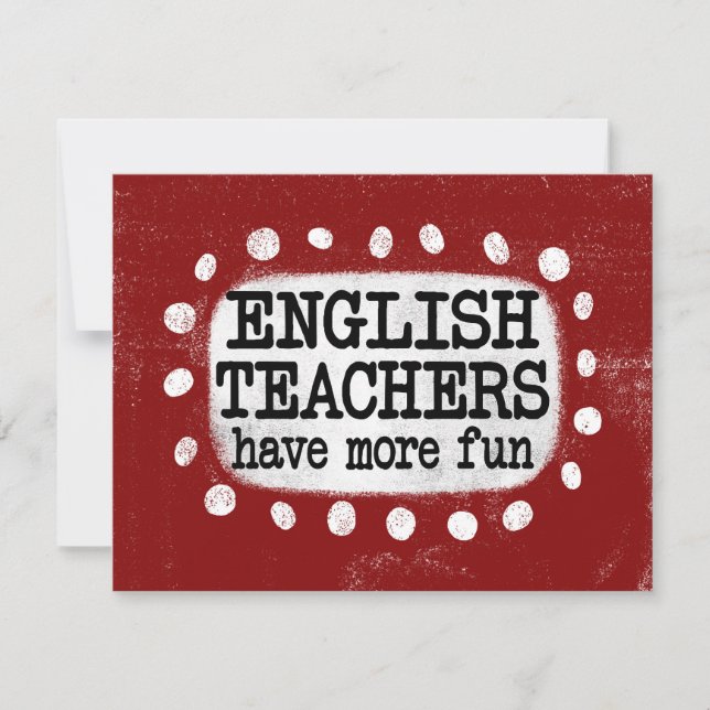 Professores Ingleses Têm Cartão Saudável Mais Dive (Frente)