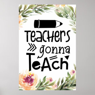 Professores vão ensinar poster