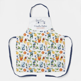 Profissional de barman | Azul branco