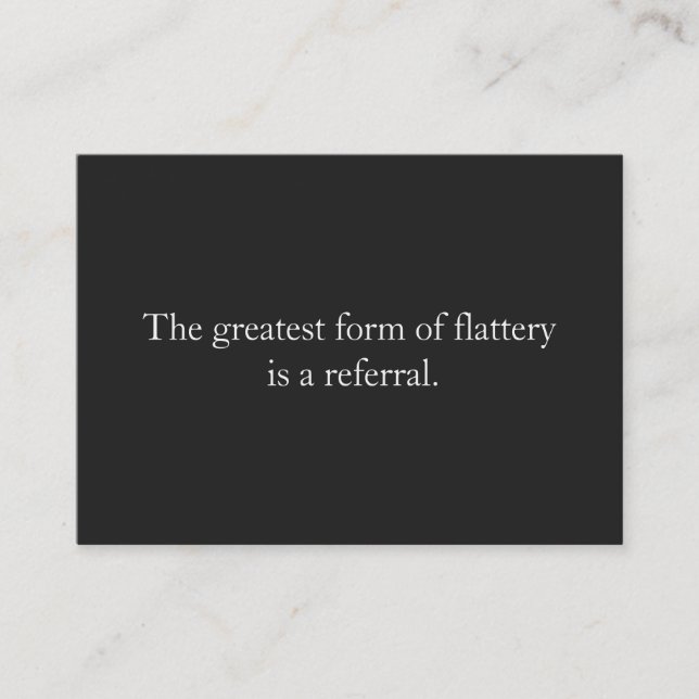 Profissional de Cartão de Referência Empresário Ne (Frente)