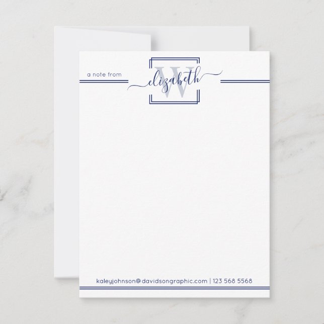 Profissional de marinho | Do Cartão De Nota (Frente)