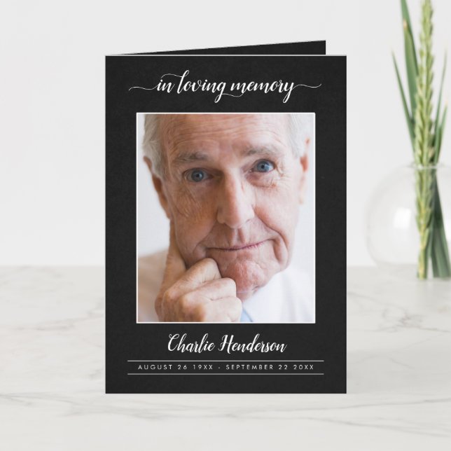 Programa 3-Photo In Loving Memory Funeral Program With Bio (Frente)