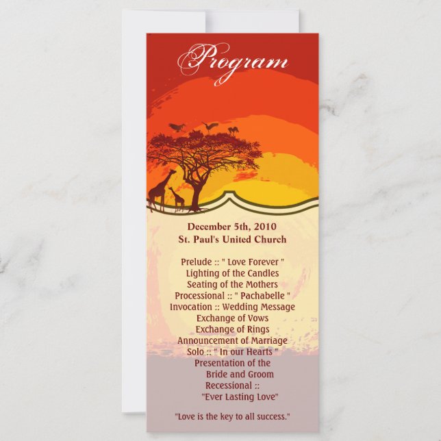 Programa 4x9.25 Cartões Africanos Safari Giraffe S (Frente)