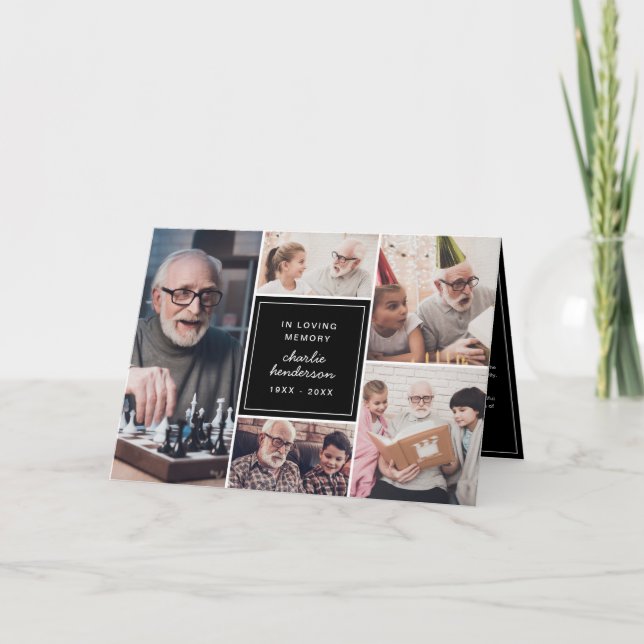 Programa 5-Foto Dobrada Em Memória Amante Funeral/Memorial (Frente)