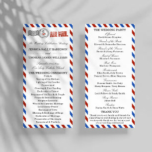 Programa A coleção de casamento do Modern Airmail