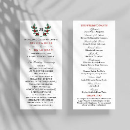 Programa A Coleção de Casamentos do Monograma Berry Bush